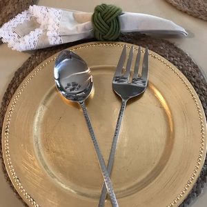 🥗🥗Sleek Jumbo Salad Servers🥗🥗 Modern look🥗 Free Butter Spreader